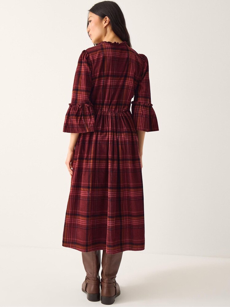 Monsoon Charly Check Corduroy Midi Dress - صورة 2 من 6 Monsoon Charly Check Corduroy Midi Dress - صورة 2 من 6