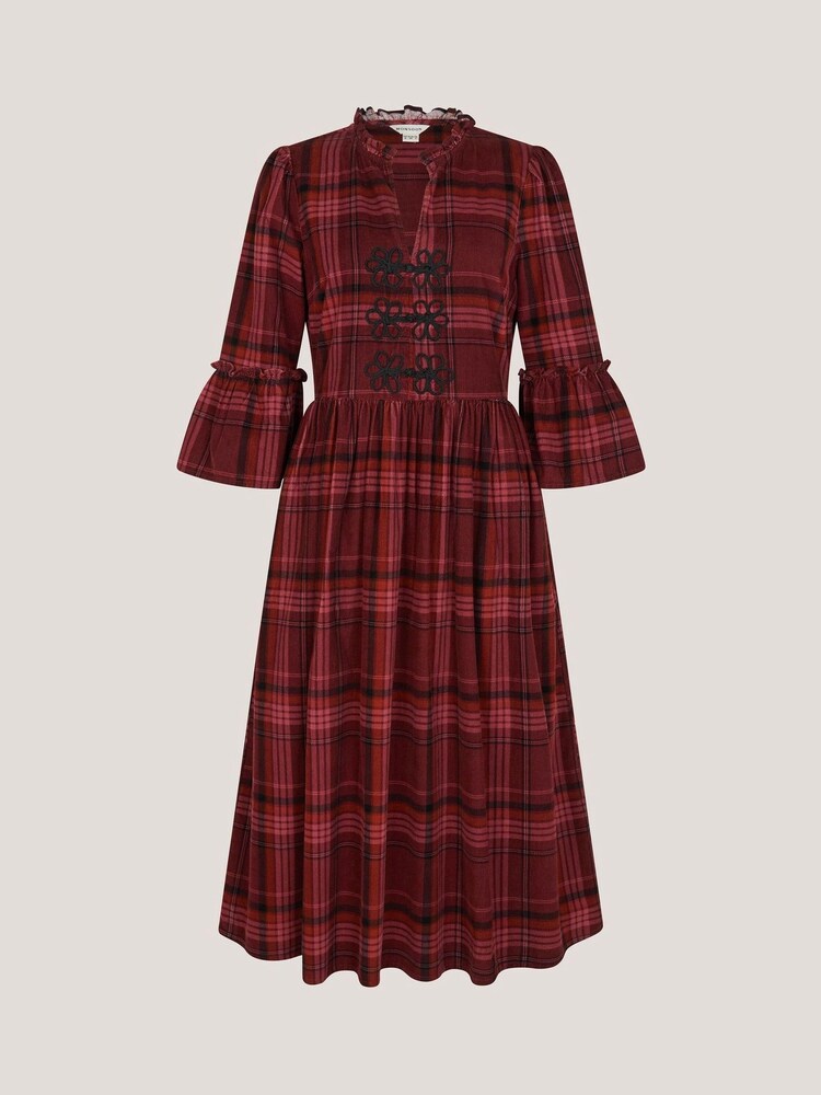 Monsoon Charly Check Corduroy Midi Dress - صورة 6 من 6 Monsoon Charly Check Corduroy Midi Dress - صورة 6 من 6