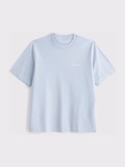 Abercrombie & Fitch Light Blue Logo Short Sleeve Crew Neck T-Shirt - Image 1 of 2