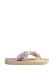 Havaianas Cream Fluffy Flip Flops - Image 5 of 6