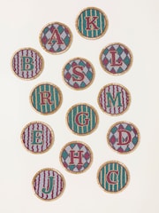 FatFace Multi Alphabet Beaded Coaster - Image 1 of 3