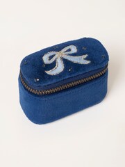 FatFace Bow Embroidered Mini Jewellery Box - Image 1 de 3