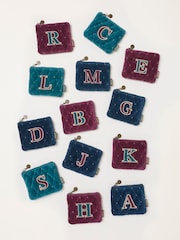 FatFace Multi Alphabet Quilted Coin Purse - Image 1 of 3