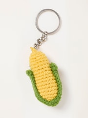 FatFace Crochet Corn on the Cob Keyring - Larawan 3 ng 3