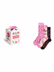 Happy Socks White Mother’s Socks Gift Set 3 Pack - Image 1 of 5