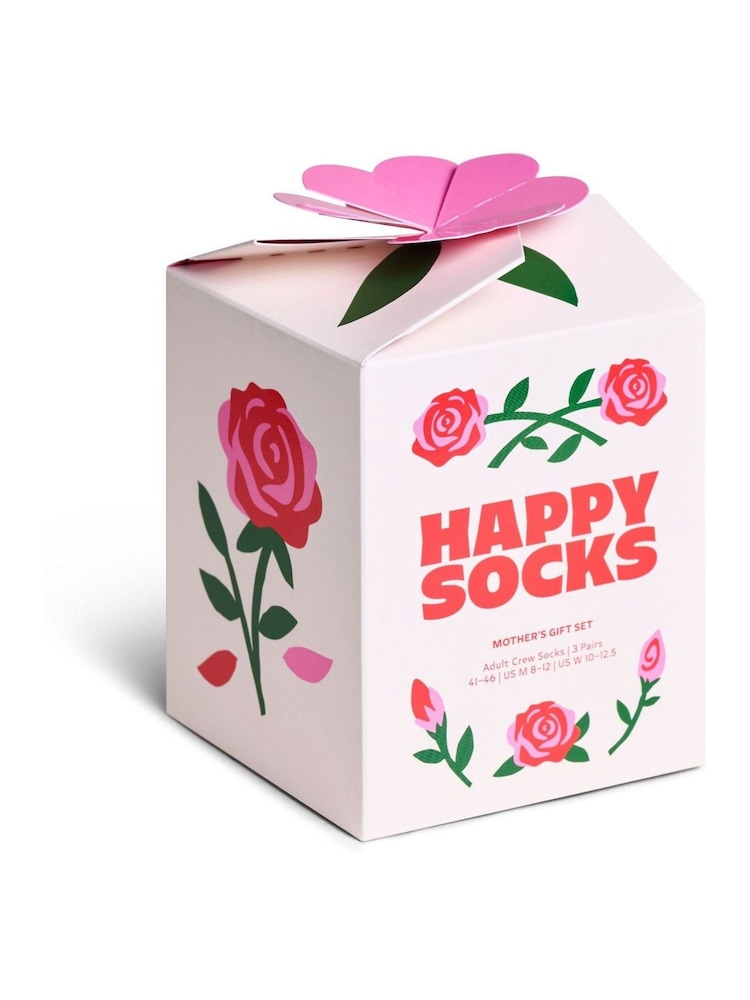 Happy Socks White Mother’s Socks Gift Set 3 Pack - Image 5 of 5 Happy Socks White Mother’s Socks Gift Set 3 Pack - Image 5 of 5