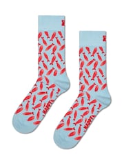 Happy Socks Blue Sardines Socks 2 Pack - Image 4 of 5