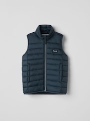 Polarn O. Pyret Blue Windproof Padded Gilet - Image 1 of 3