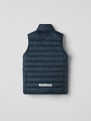 Polarn O. Pyret Blue Windproof Padded Gilet - Image 2 of 3