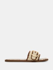 Steve Madden Natural Seabreeze Flat Sandals - Image 1 of 5