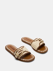 Steve Madden Natural Seabreeze Flat Sandals - Image 2 of 5