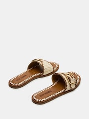 Steve Madden Natural Seabreeze Flat Sandals - Image 3 of 5