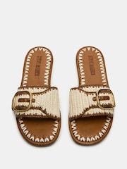 Steve Madden Natural Seabreeze Flat Sandals - Image 4 of 5