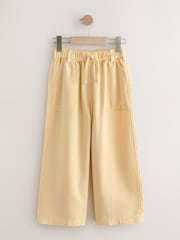 Lemon Yellow Pull On Wide Leg Trousers (3-16yrs) - Image 1 of 4