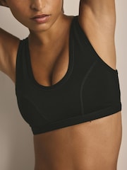 Black/Cream Bralette Kind To Skin Bras 2 Pack - Image 3 of 9