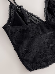 Black Bralette Lace Bra - Image 7 of 8