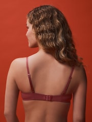 Berry Red Check A-DD Push Up Padded Balcony Bras - Image 3 of 4