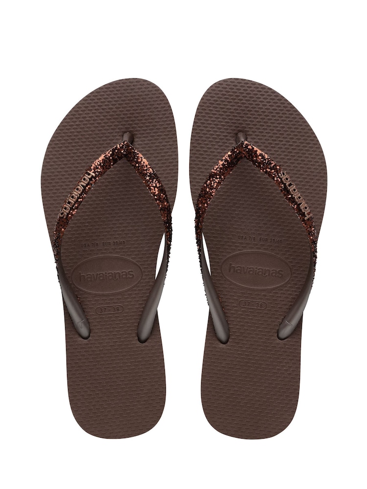 Smeđa - Havaianas Slim Flip Flops - Slika 1 od 6