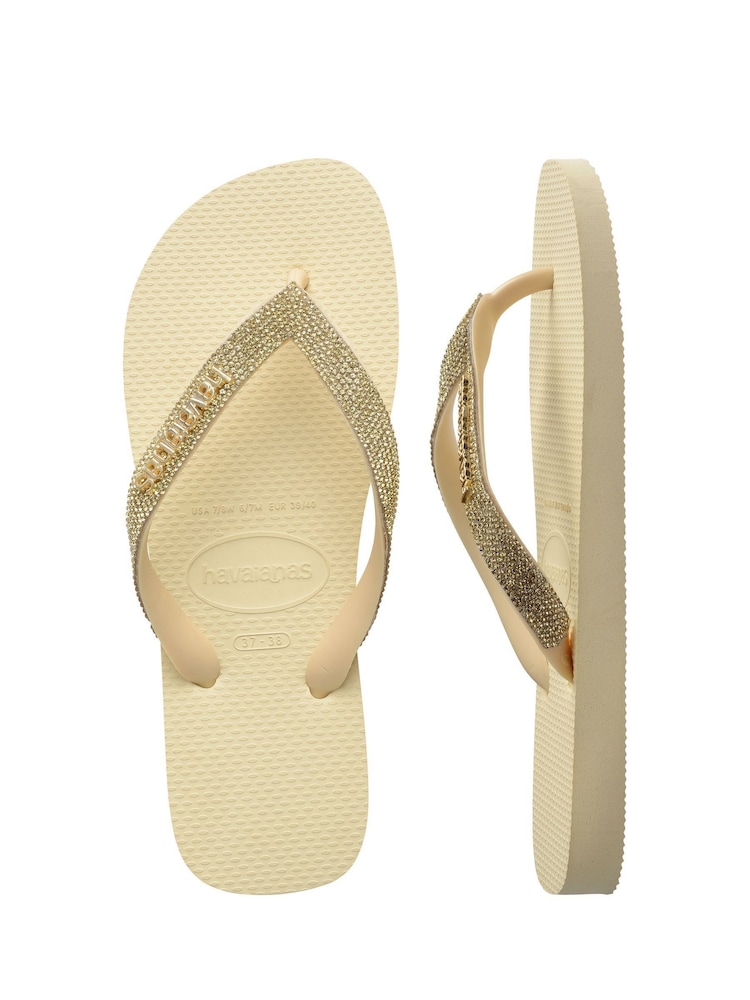 Havaianas Cream Top Glow Flip Flops - Image 2 of 6