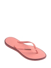Havaianas Brown Slim Point Glitter Flip Flops - Image 4 of 7