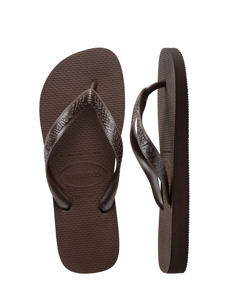 Havaianas Brown Top Tiras Flip Flops - Image 2 of 6