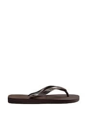Havaianas Brown Top Tiras Flip Flops - Image 5 of 6