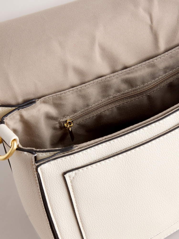 Bone Large Hardware Hand Held Bag - Image 8 of 8