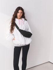 Black Nylon Sling Cross-Body Bag - Image 2 of 9