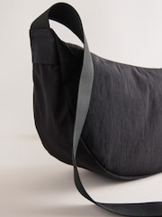 Black Nylon Sling Cross-Body Bag - Image 7 of 9
