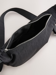 Black Nylon Sling Cross-Body Bag - Image 9 of 9