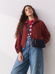 Navy Double Zip Cross Body Bag - Image 1 of 3