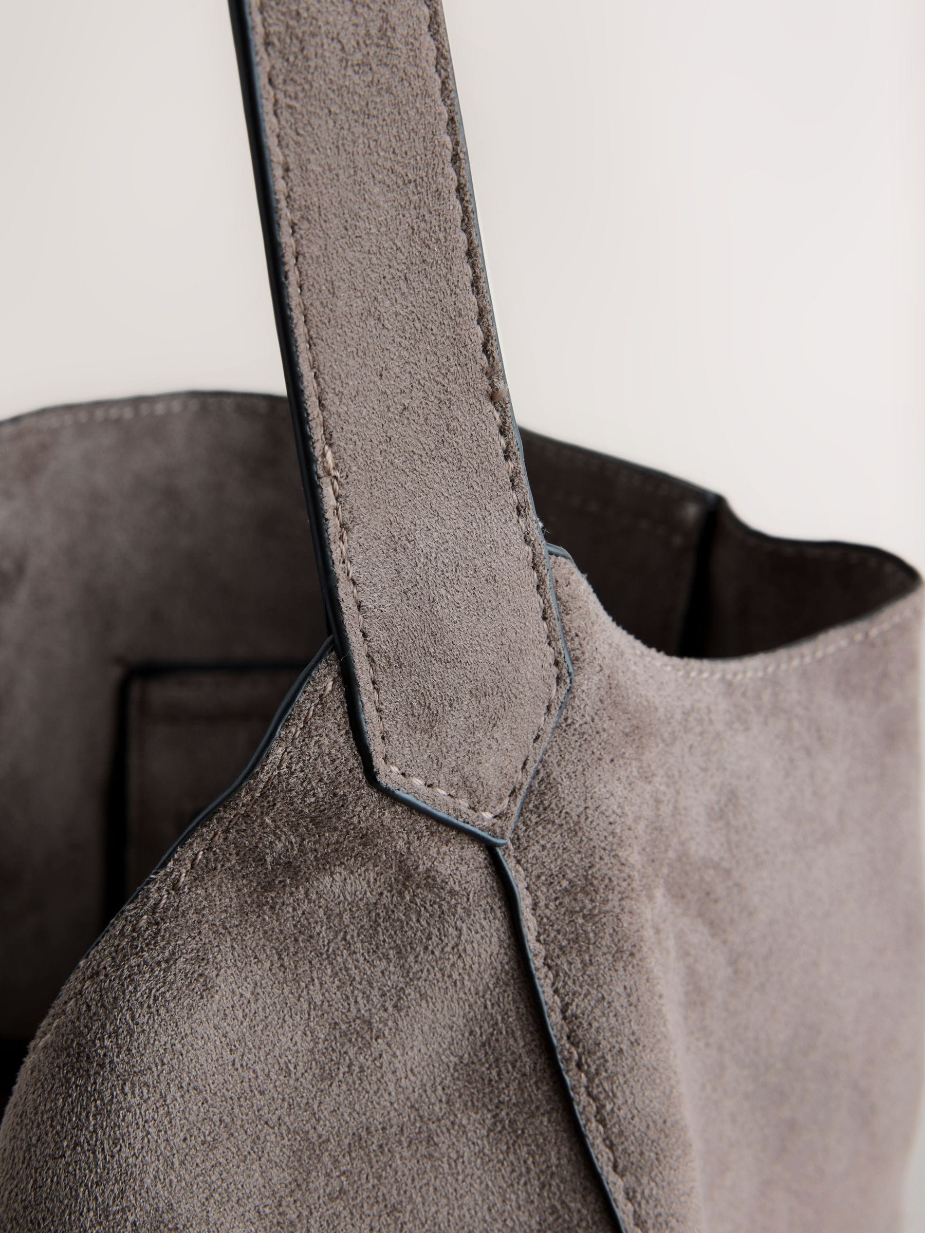 Buy Grey Faux Suede Slouchy Shoulder Bag from Next USA