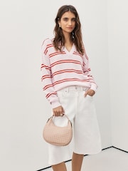 Pink Weave Hand Held Bag - Image 3 of 10