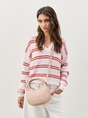 Pink Weave Hand Held Bag - Image 4 of 10
