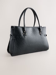 Black Large Charm Shoulder Bag - Image 5 of 8