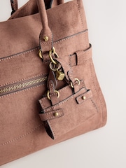 Tan Brown Large Charm Shoulder Bag - Image 10 of 13