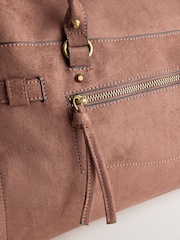 Tan Brown Large Charm Shoulder Bag - Image 12 of 13