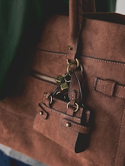 Tan Brown Large Charm Shoulder Bag - Image 6 of 13