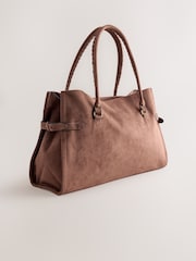 Tan Brown Large Charm Shoulder Bag - Image 8 of 13