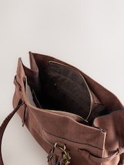 Tan Brown Large Charm Shoulder Bag - Image 9 of 13