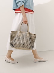 Taupe Laser Cut Slouchy Hand Held Bag - Image 2 of 8
