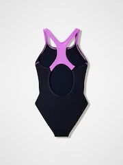 Speedo Black Medley Logo Medalist Swimsuit - Image 2 of 2