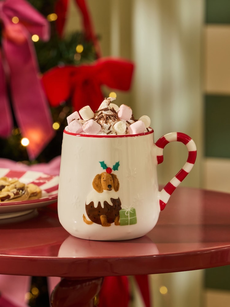 Natural Christmas Pudding Dog Mug - Image 1 of 3 Natural Christmas Pudding Dog Mug - Image 1 of 3