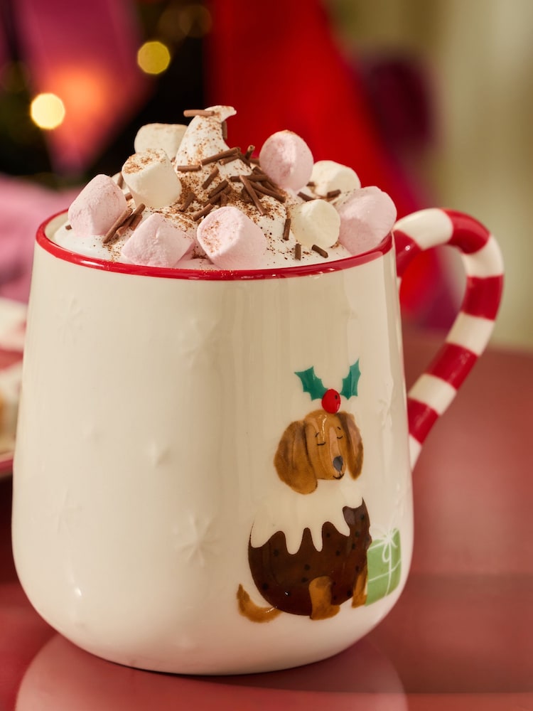 Natural Christmas Pudding Dog Mug - Image 2 of 3 Natural Christmas Pudding Dog Mug - Image 2 of 3