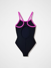 Speedo Black Placement Thinstrap Muscleback Swimsuit - Image 2 of 2