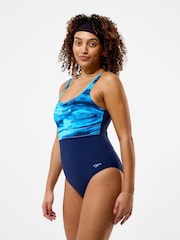 Speedo Print Body Shaping Eclipse Swimsuit - 11суретінің 8 суреті
