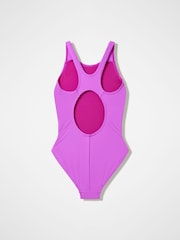 Speedo Purple Placement Muscleback Swimsuit - Image 2 of 2