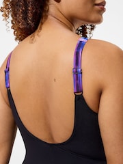 Speedo Black Print Body Shaping Lustre Swimsuit - Image 11 of 13