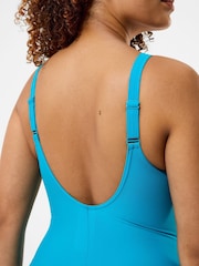 Speedo Green Solid Cross Knot Swimsuit - Image 4 of 6