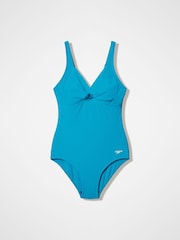 Speedo Green Solid Cross Knot Swimsuit - Image 6 of 6